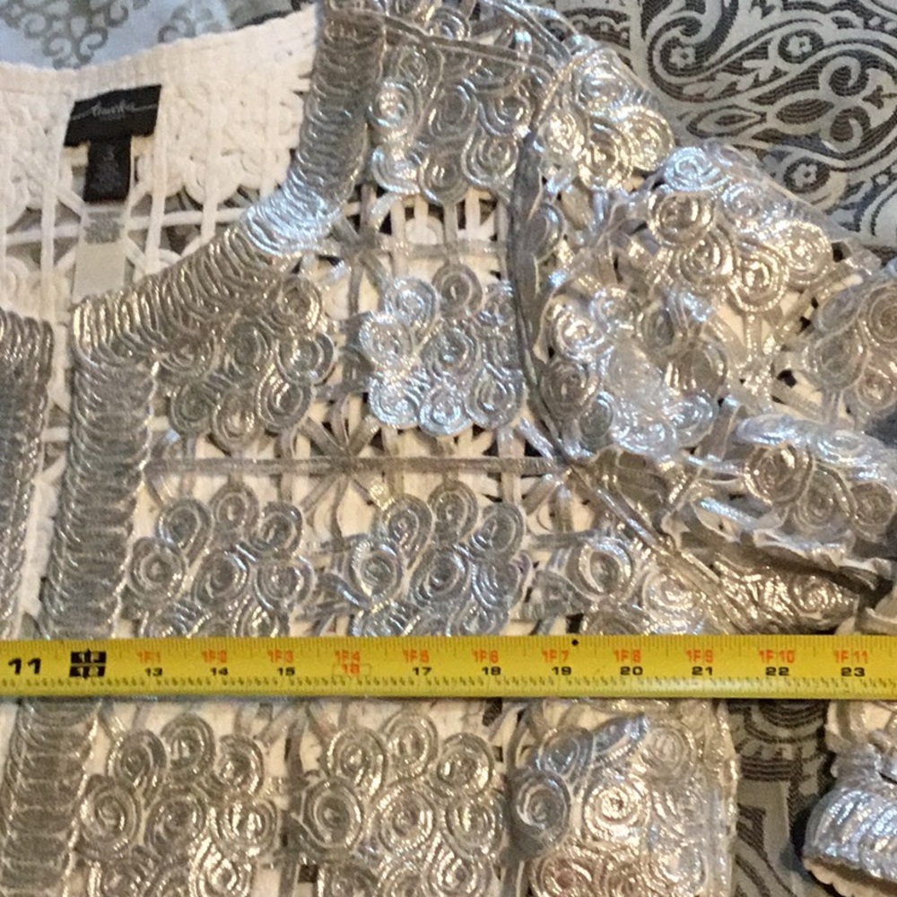 Chico’s Silver Lam Evening Jacket - image 5